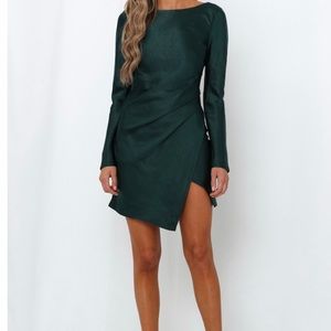 Beautiful forest green dress